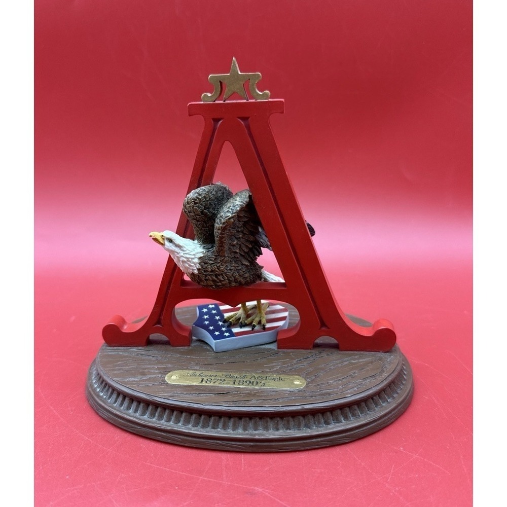 Signed Anheuser-Busch "1872-1890s A & Eagle" Figurine With Box MINT